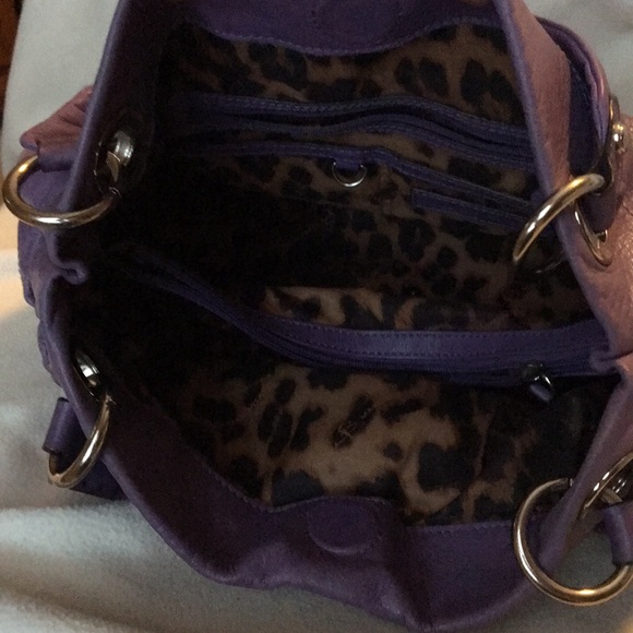 B. Makowsky purple hobo purse - Picture 2 of 4